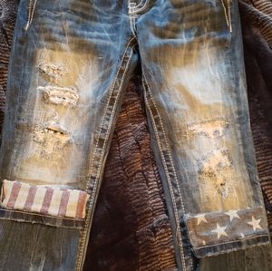 Miss Me American Flag distressed jeans